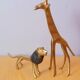 Brass savannah animals 70s
