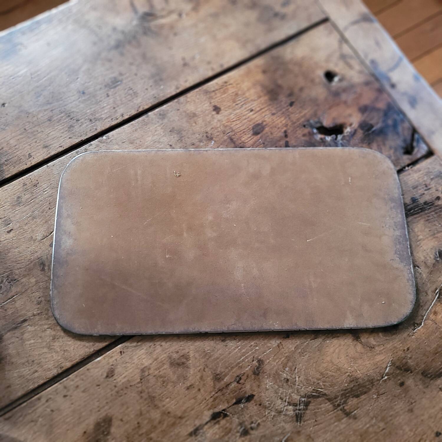 Rectangular mirror with molded edge — 1950s