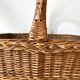 Vintage basket in woven rattan