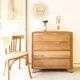 Commode pieds compas en chêne