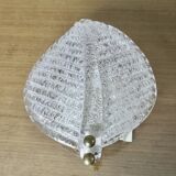 Barovier & Toso "leaf" wall lamp in Murano glass, 1970, vintage, Italy