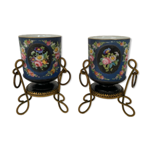 Paire de vases porcelaine