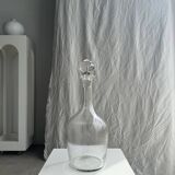 Very large glass decanter with spinning top H36