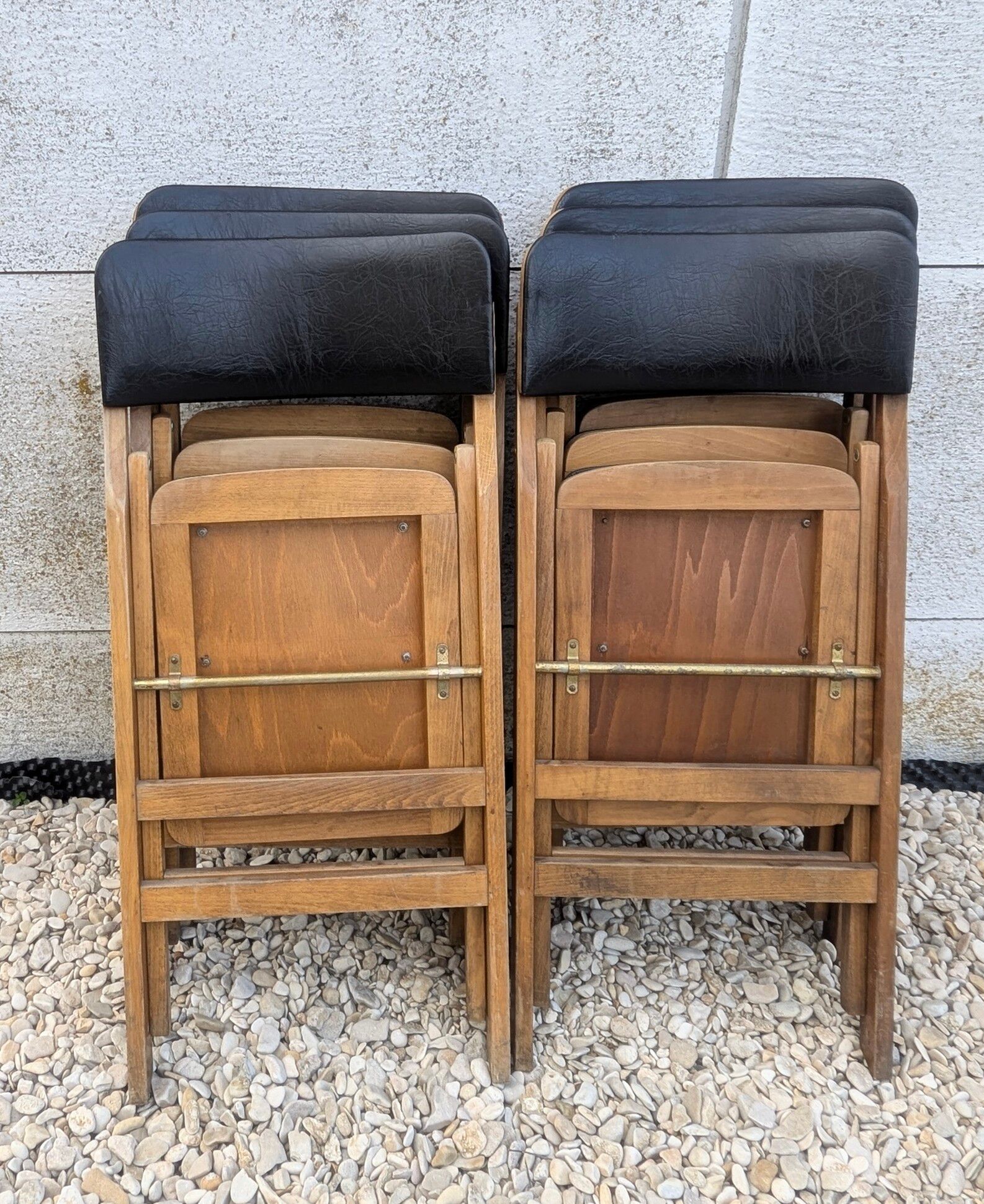 Lot 6 chaises pliantes mid century 60/70 vintage