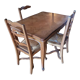 Table and 4 solid wood chairs