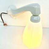 Wall lamp 1930 1940 opaline and porcelain of sarreguemines