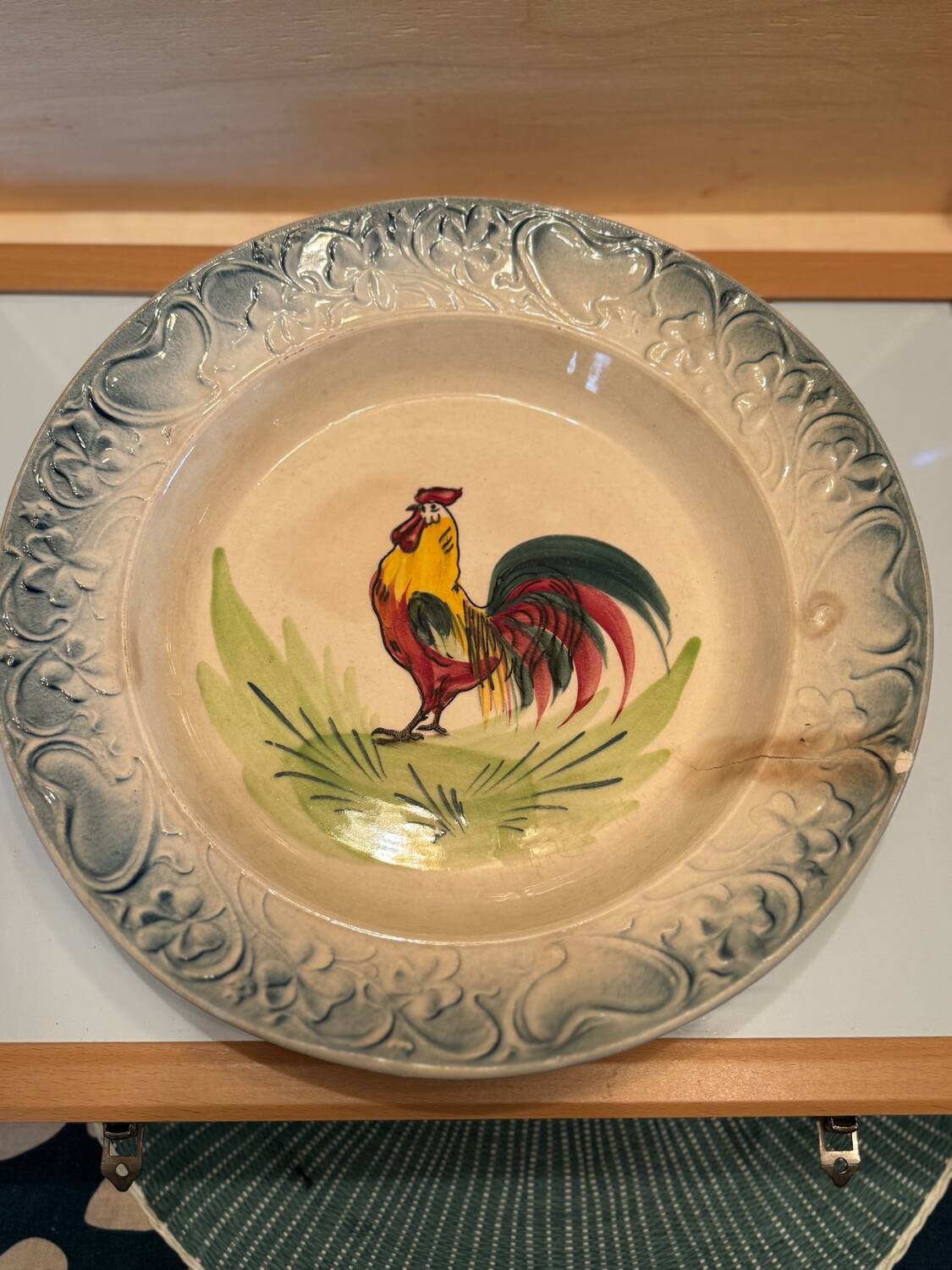 Charolles Rooster earthenware dish