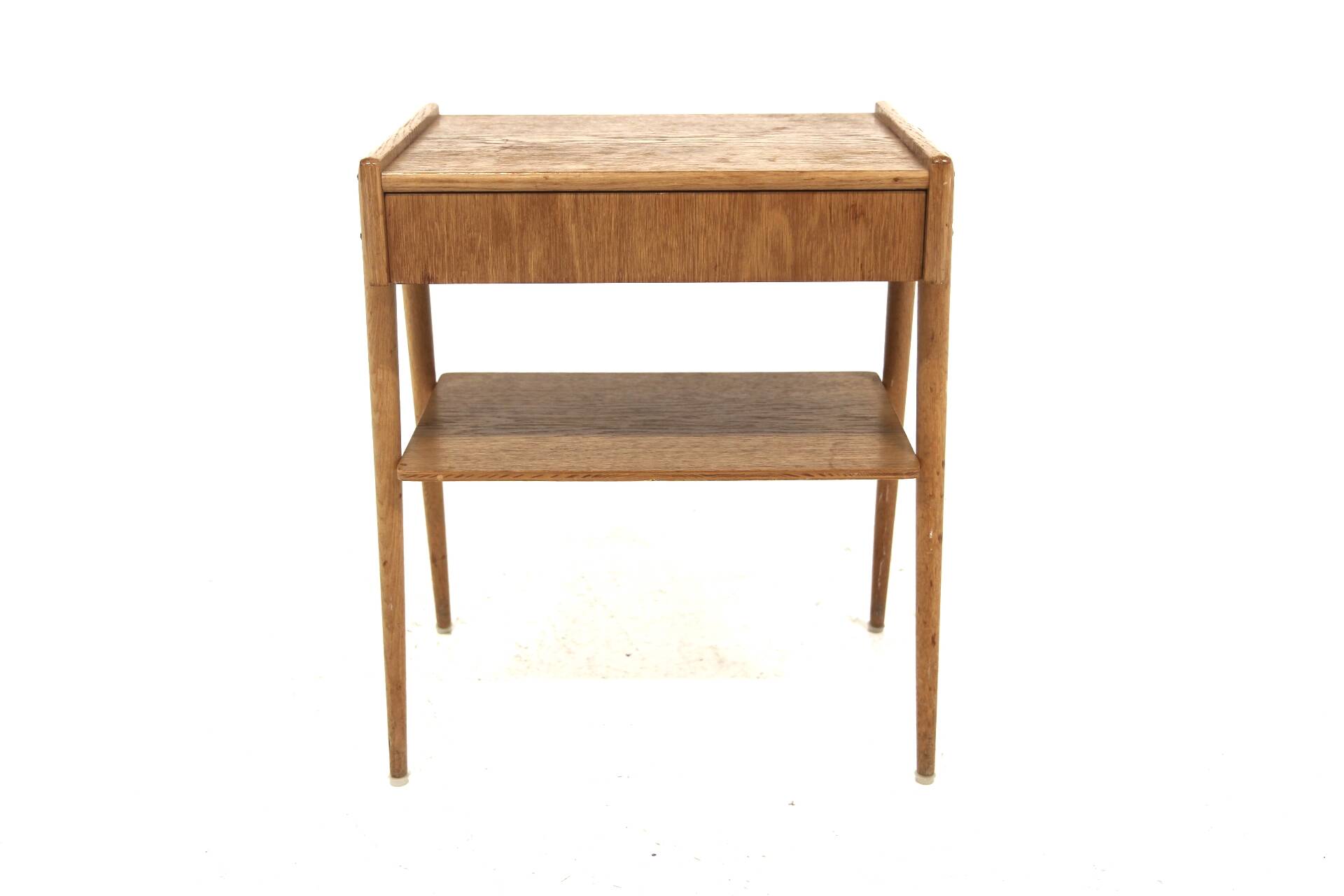 Scandinavian oak bedside table, AB Carlströms & Co Möbelfabrik, Sweden, 1960s