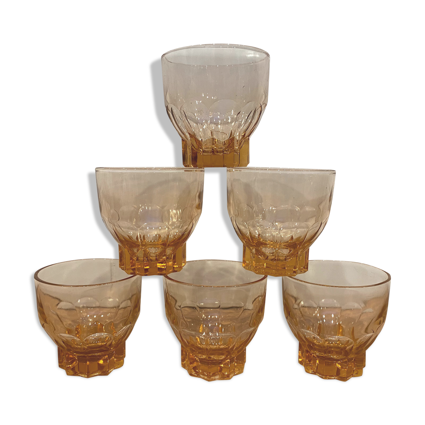 Set of 6 vintage glasses