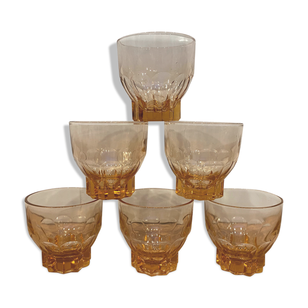 Set de 6 verres vintage