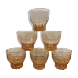 Set de 6 verres vintage
