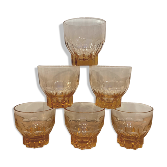 Set de 6 verres vintage