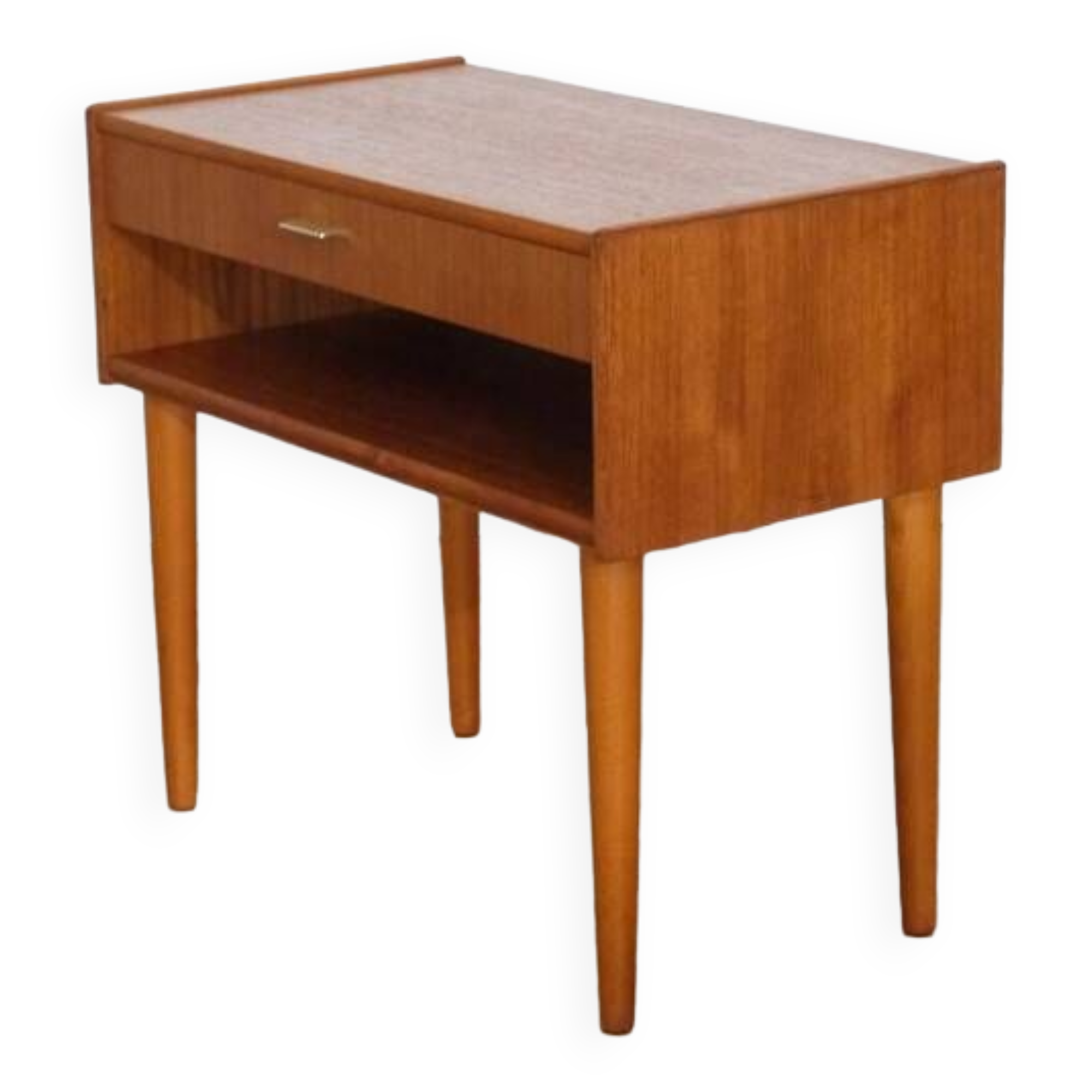 Vintage Scandinavian teak bedside table 1960