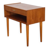 Vintage Scandinavian teak bedside table 1960