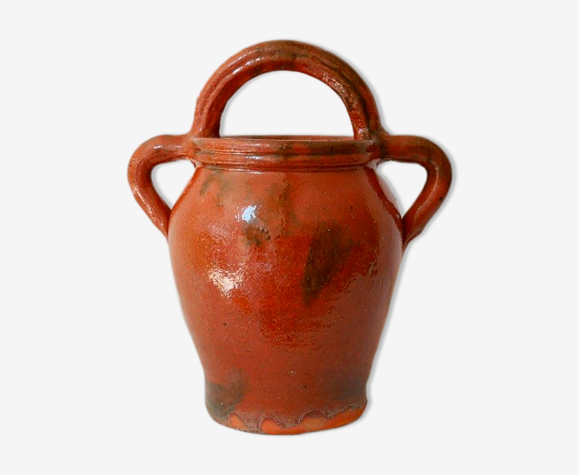 Vase ou jarre en terre cuite vernissée