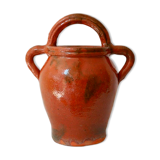 Glazed terracotta vase or jar