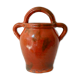 Glazed terracotta vase or jar