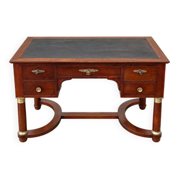 Empire style flat desk in mahogany