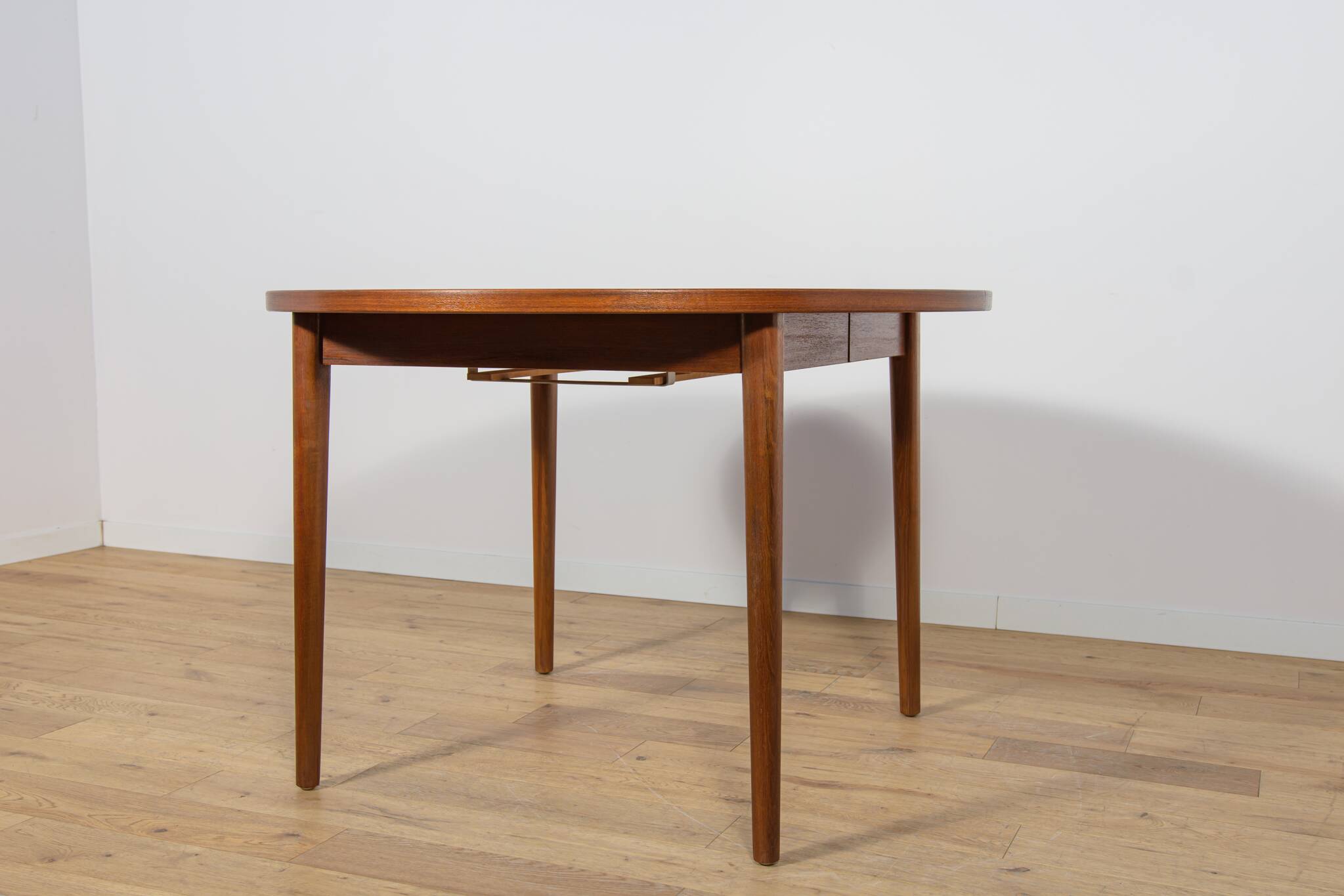 Mid-Century Round Teak Dining Table by Nils Jonsson for Hugo Troeds, Sweden