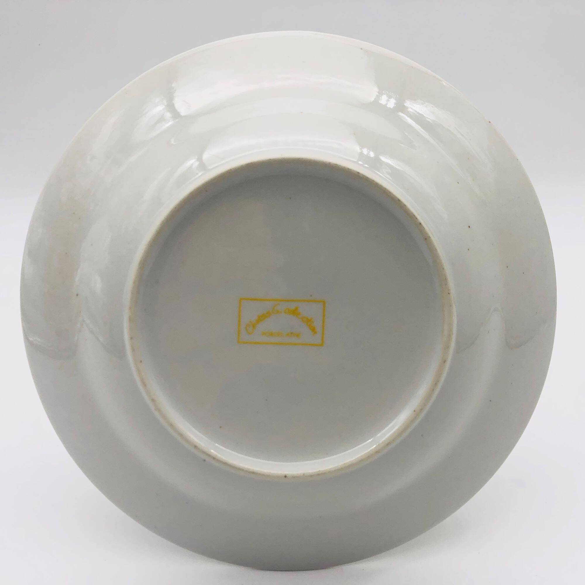 6 porcelain deep plates “chriss g. collection”