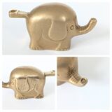 Trio of Elephant Parade Candlesticks | Brass | 1960s