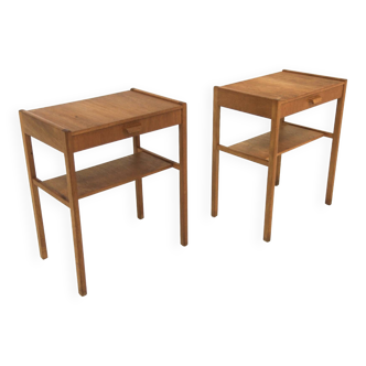 Set of 2 teak bedside tables, Sweden, 1960