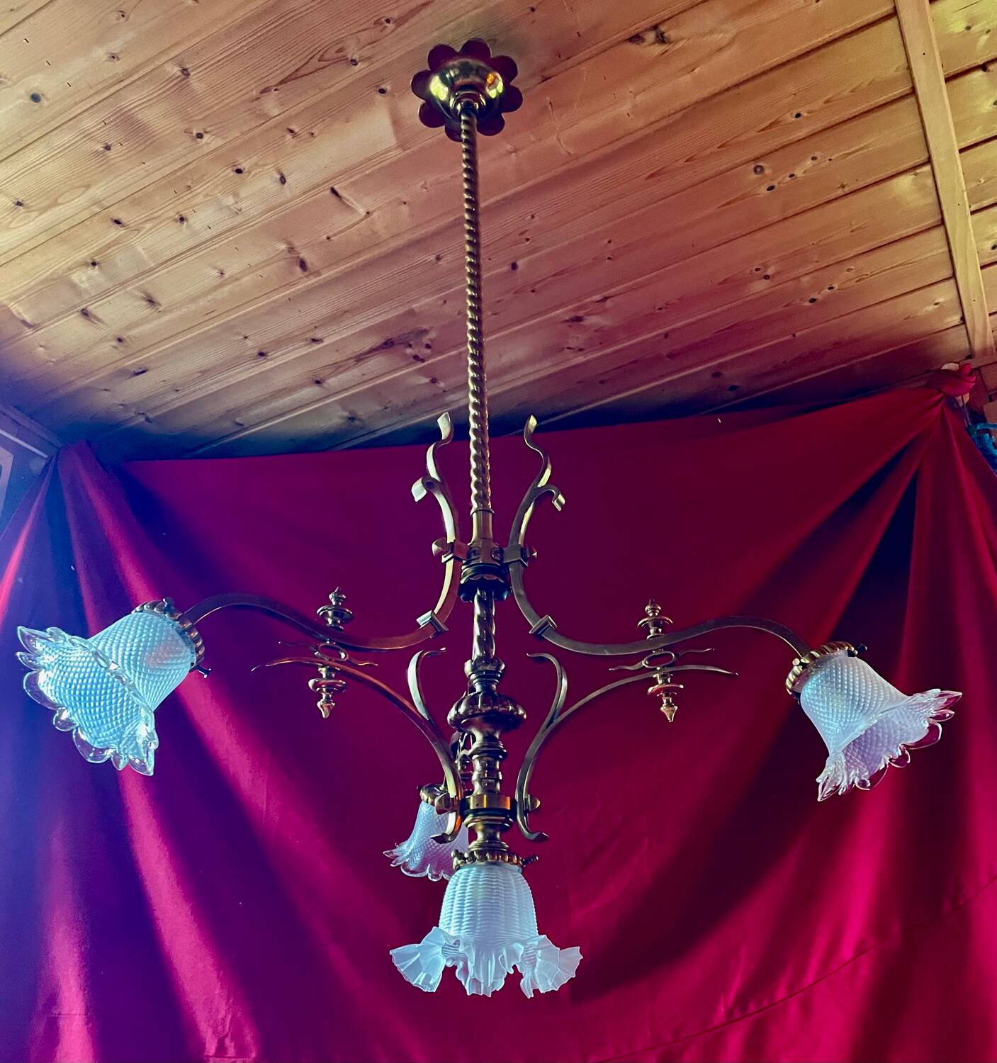 Large castle chandelier, unique piece, 19th century