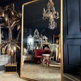 Miroir de cheminée d’époque louis philippe en bois doré (1m88x1m03) xixe