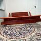 Wicker boat shaped bed by Maugrion 60s -70s