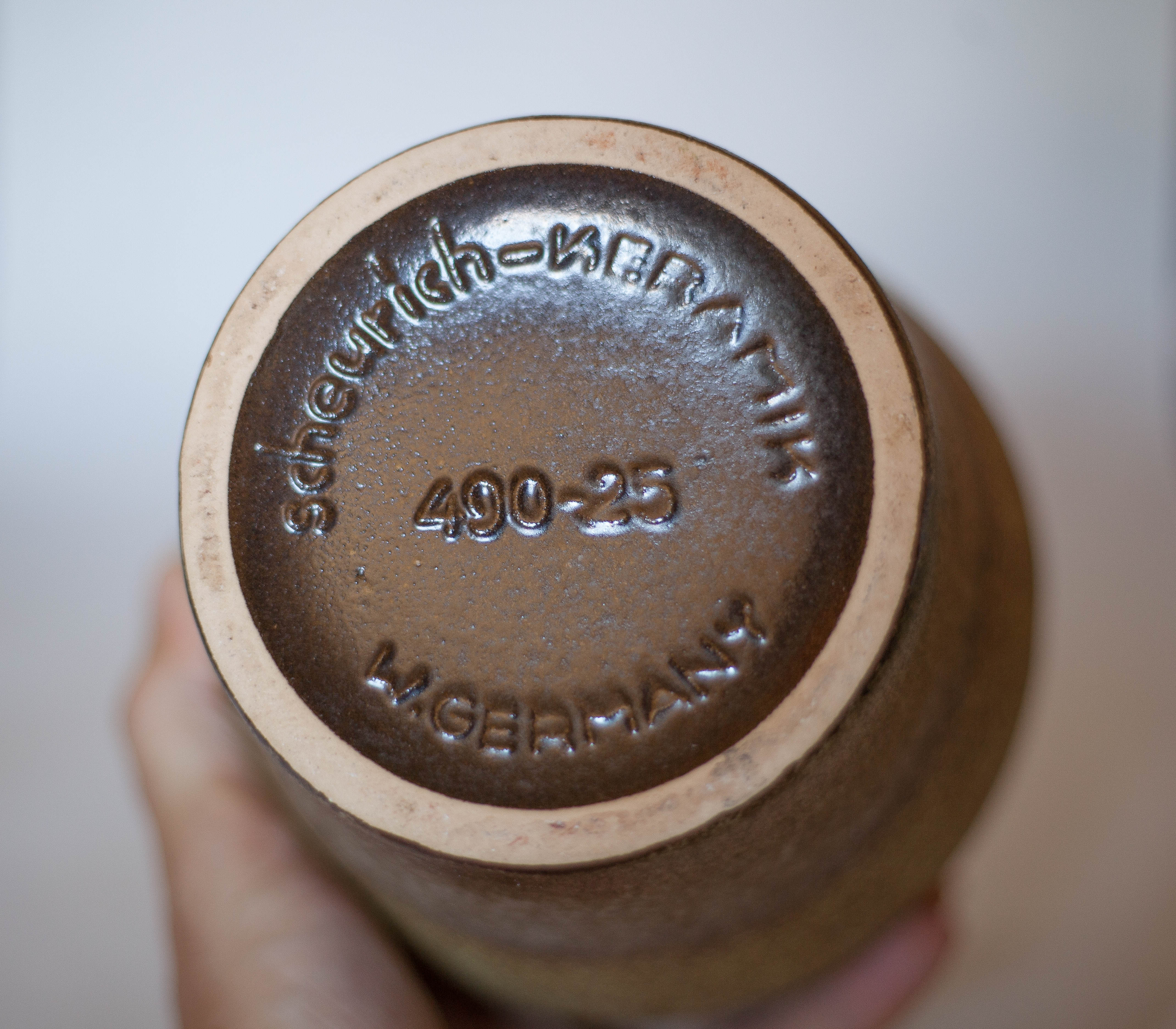 Ceramic Scheurich vase 490-25 West Germany