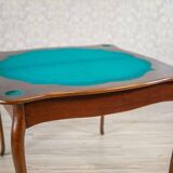 19th-Century Mahogany Wood & Veneer Console Table, 1890s