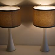 Pair of glass lamps by Bernt Nordstedt for Bergboms 1970