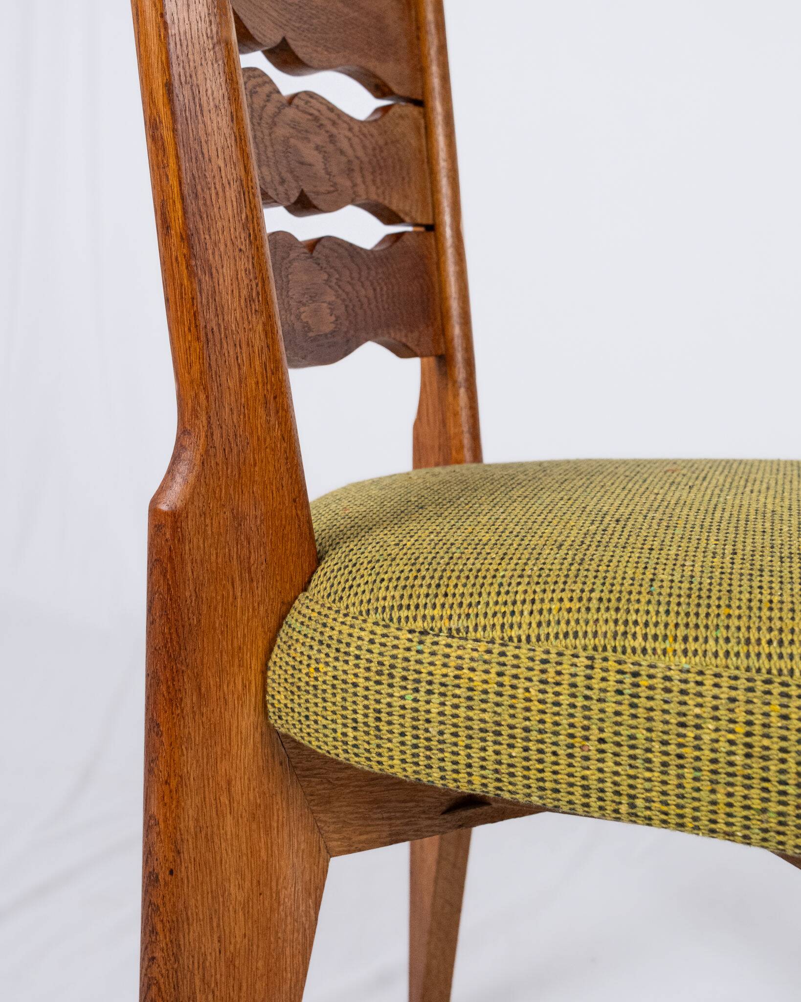 Set of 6 Guillerme and Chambron chairs for Your Home, France, 1950s