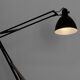 Matte black architect lamp Luxo 1001 by Jac Jacobsen for Luxo. Norway 1950s