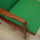 Teak green armchair, Danish design, 1970s, production: Denmark