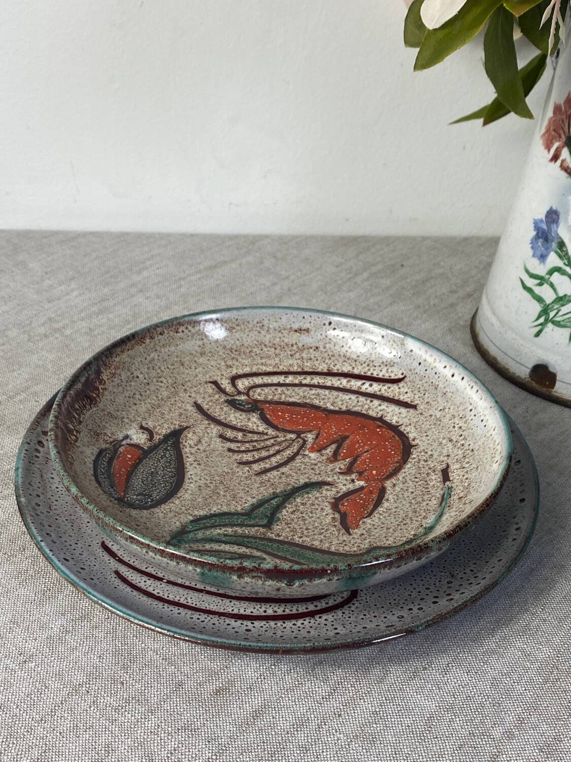 Daniel Etienne Vallauris ceramic plates