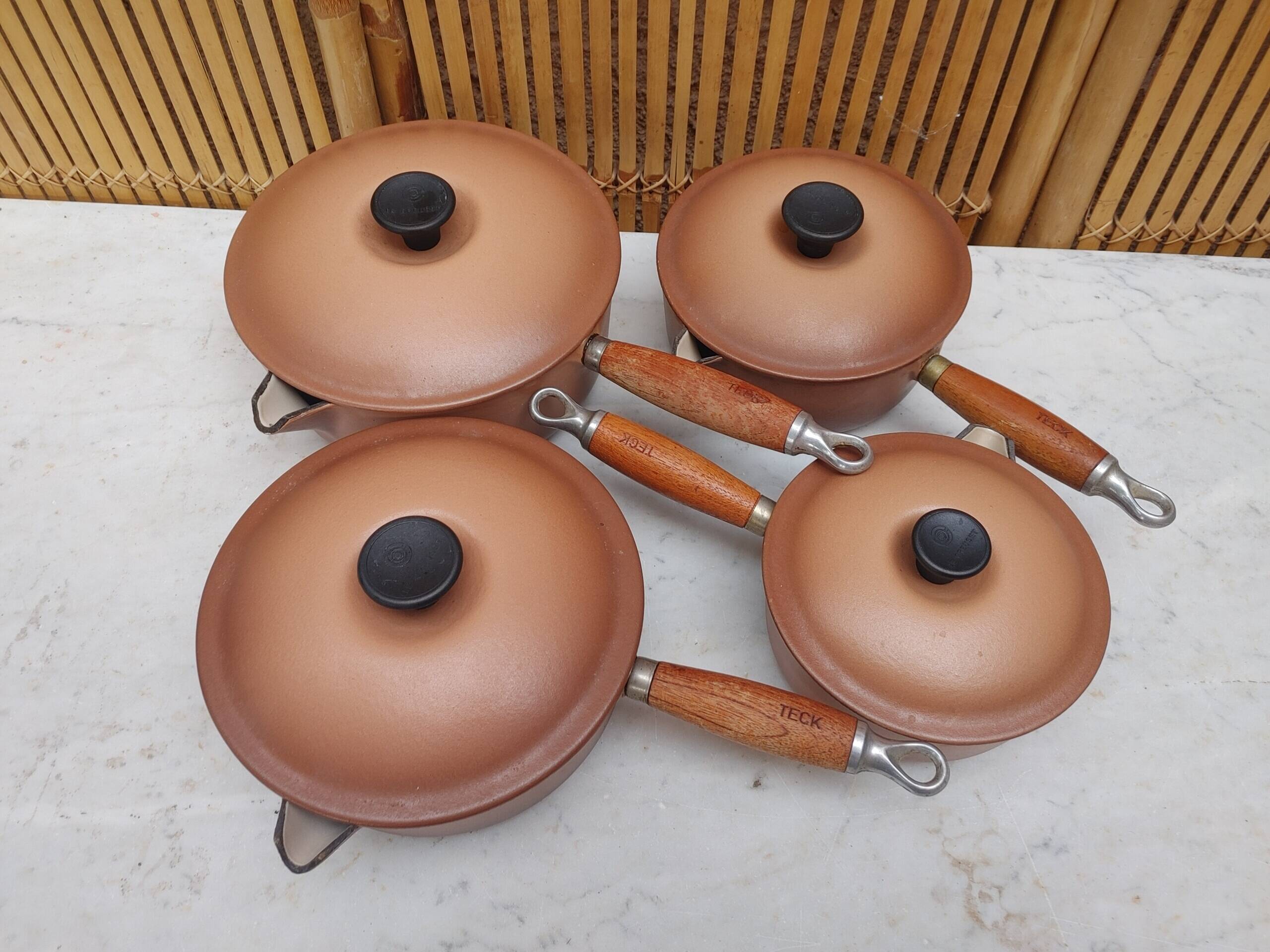 Le Creuset enameled cast iron - Set of 4 saucepans with lids