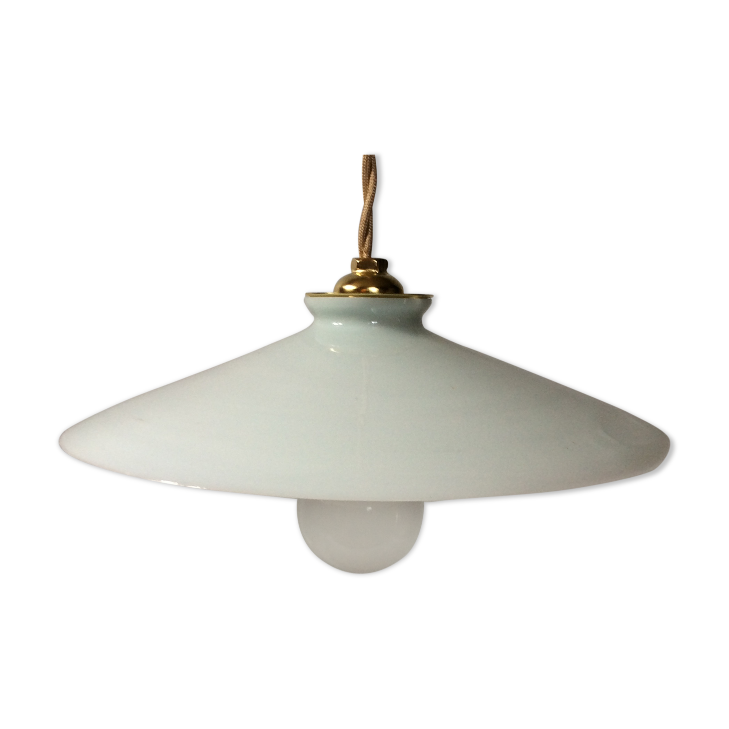 Vintage opaline suspension