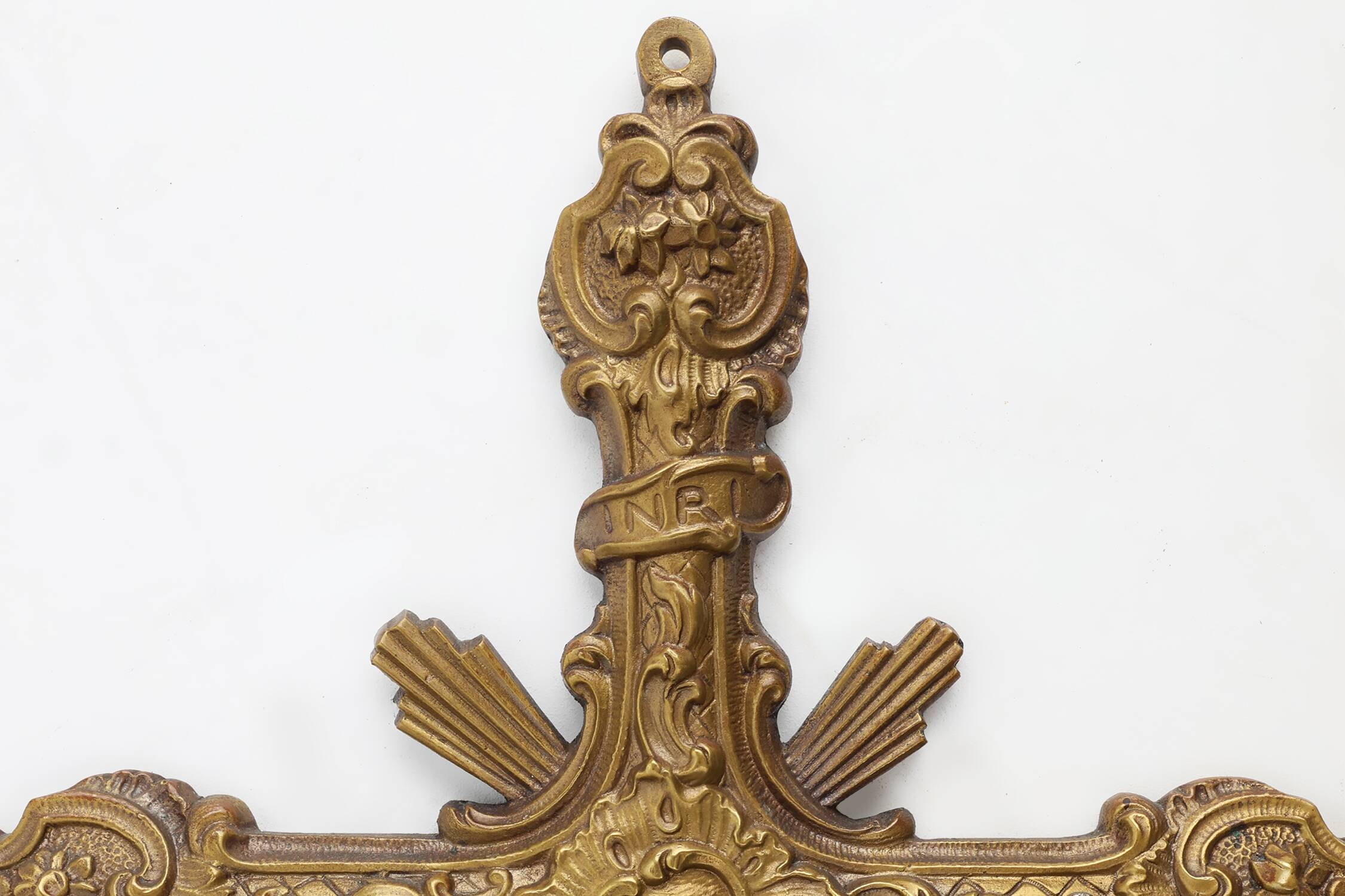Copper Crucifix, Devotional Craftsmanship, Belgium ca. 1900