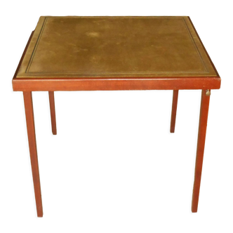 Folding bistro games table