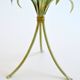 Pedestal table / Side table bouquet of flowers / Roses wrought iron 1960 vintage