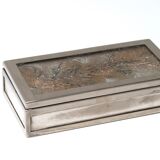 Silver metal box, 50s