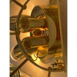 Italian Wall Light Green “Tronchi” Murano Glass Wall Sconce