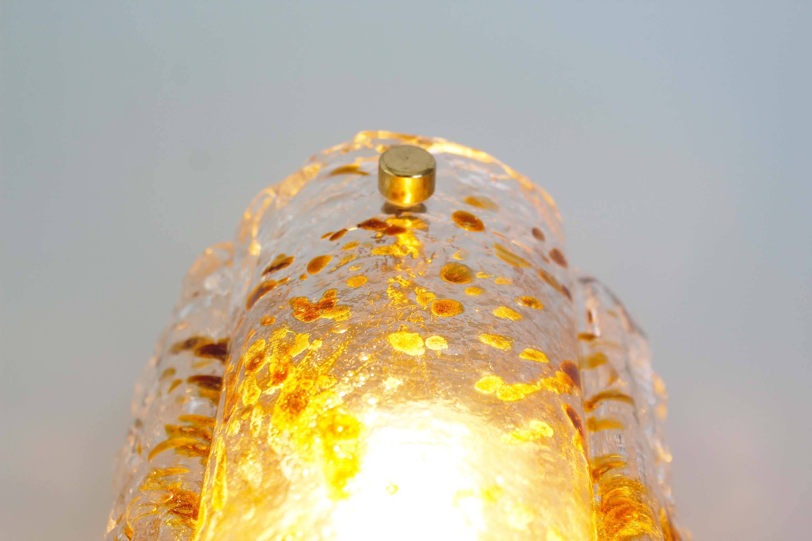 Vintage Murano Glass wall lamp by Kaiser Leuchten