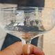 5 guilloche champagne glasses from the 1920s