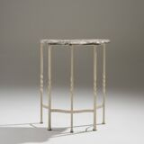 Console table with marble top, 1940s