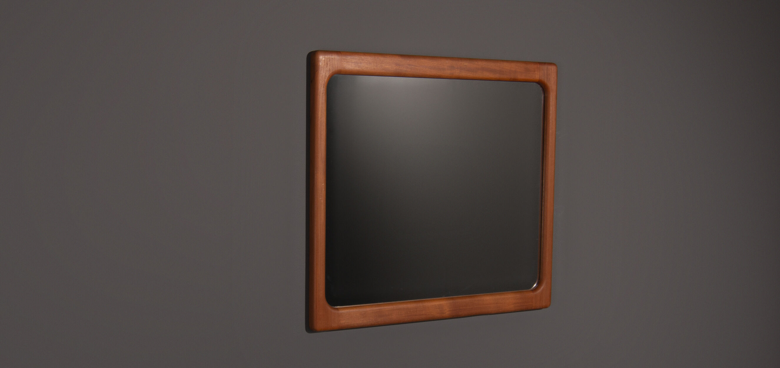 Teak wooden mirror produced by Dyrlund 26x26cm