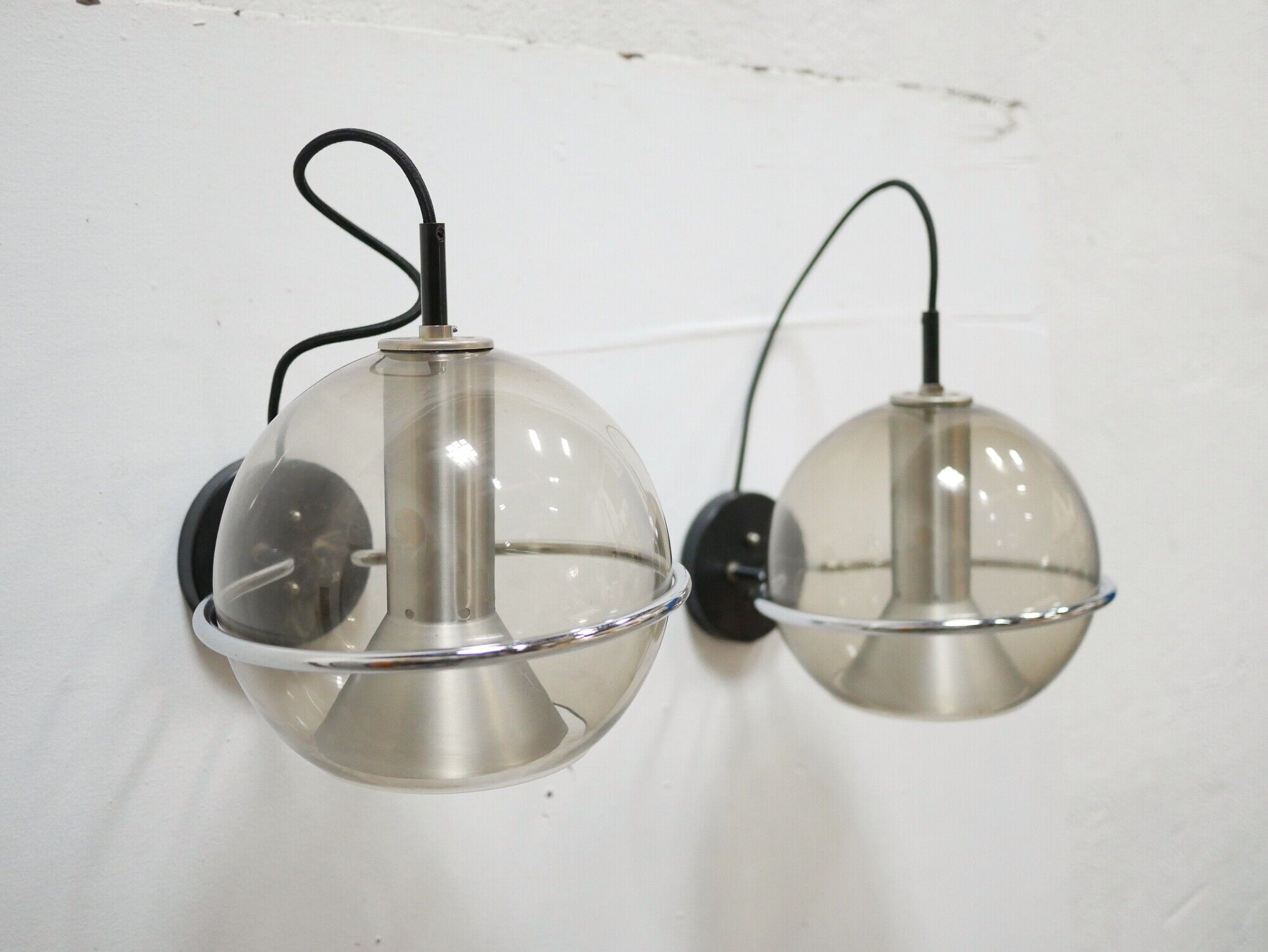 Pair of vintage wall sconces by Franck Ligtelijn for Raak editions