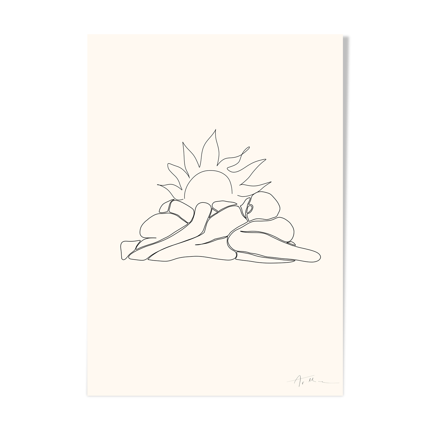 Illustration "l'encre - le lever"