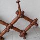 Extendable wooden coat rack